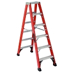 LOUISVILLE FM1406HD 6-FT . FG TWIN STEPLADDE