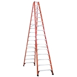 LOUISVILLE FM1416HD 16-FT . FG TWIN STEPLADD