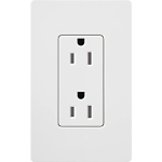 LUTRON CAR-15-WH CLARO 15A DUPLEX RECEPTACLE DE