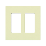 LUTRON CW-2-AL CLARO 2 GANG WALL PLATE FOR DECO