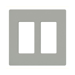 LUTRON CW-2-GR CLARO 2 GANG WALL PLATE FOR DECO