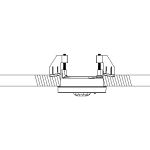 LUTRON L-CRMK-WH RADIO POWR SAVR RECESS-MOUNTIN