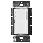 LUTRON MACL-L3S25-WH MAESTRO LED+ DUAL DIMMER