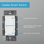 LUTRON P-PKG1WS-WH CASETA ORIGINAL SMART SW