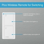 LUTRON PJ2-2B-GWH-P02 2-BUTTON SCENE PICO SMAR