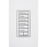LUTRON RRD-W6BRL-WH SEETOUCH WALL KEYPAD WOR