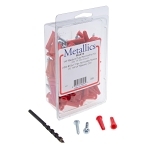 M-TAL WAK14 ANCHORS 1/4 RED PLAS WALL ANCR KIT 1