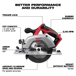 MILW 2630-20 M18 6 ½ CIRCULAR SAW (TOOL ONLY)