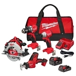MILW 3693-24CX M18 4-TOOL COMBO KIT