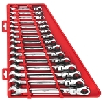 MILW 48-22-9413 15PC SAE FLEX HEAD RATCHETING