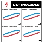 MILW 48-80-9000 1/2-IN X 18-IN 40/60/80/120 GRI
