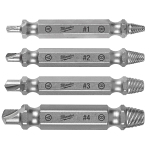 MILW 49-57-9001 4PC M2 STEEL SCREW EXTRACTOR SE