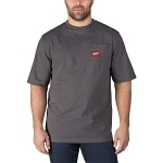 MILW 601G-L HEAVY DUTY POCKET T-SHIRT - SHORT S
