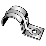 MINERALLAC 105C 1/4 TUBING O.D. 1HOLE STRAP