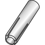 CULLY 60406 1/2-13 STEEL DROP-IN ANCHOR
