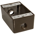 MORRIS 36000 WP BOX 3-1/2-IN HOLES GRAY