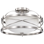 SATCO 60-5331 GINGER 2 LIGHT SEMI-FLUSH WITH ET