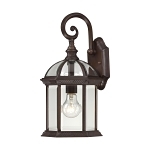 SATCO 60-4962 BOXWOOD 1 LIGHT 15-IN. OUTDOOR WAL