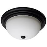 SATCO 60-129 3 LIGHT 15-INCH FLUSH MOUNT MATT