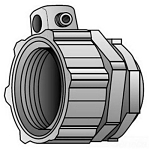 OZ-G 4Q250L 2-1/2-IN STR LFMC CONN W/LUG