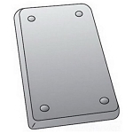 OZ-G FS1BCS 1 GANG BLANK STL CVR
