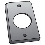 OZ-G FS1LRCS 1 GANG STL CVR MED ROUND