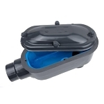 OCAL LB108-G COND BODY LB SHAPE FRM8 4-IN DGRAY