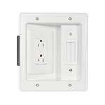 P&S HT2102-WH-V1 WHITE FLAT PANEL RECESSED WP
