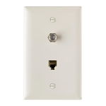 P&S TPTELTV-LA 1 TELE/1 F TYPE COAX IN 1G TP PLT