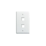 P&S WP3402-WH 1G WALL PLATE 2-PORT WH (M10)