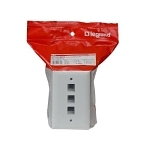 P&S WP3403-WH 1G WALL PLATE 3-PORT WH (M10)