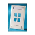 ORTRONICS KSFP4 FP KEYST ONE 4HOLE SG LBL DE