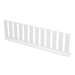 PANDUIT SD4HWH6 SLOTTED DUCT DIVIDER WALL PVC 4-