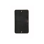 P&S 3054BK 1G BLACK BLANK COVER PLATE