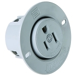 P&S 5279-SS STR BLD FLANGED OUTLET 3W 15A 12
