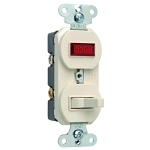 P&S 692-LAG COMBO SW 1P 15A120V PILOT LT 1/25 GR
