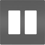 P&S RWP262BK RADIANT SCREWLESS WALLPLATE 2G B