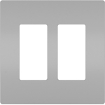P&S RWP262GRY RADIANT SCREWLESS WALLPLATE 2G G