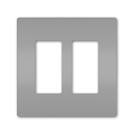 P&S RWP262GRY RADIANT SCREWLESS WALLPLATE 2G G