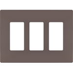 P&S RWP263DBCC6 RADIANT SCREWLESS WALLPLATE 3G D