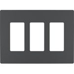 P&S RWP263GCC6 RADIANT SCREWLESS WALLPLATE 3G G