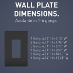 P&S RWP263BK RADIANT SCREWLESS WALLPLATE 3G B