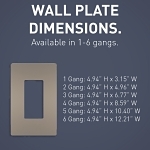 P&S RWP263NI RADIANT SCREWLESS WALLPLATE 3G N