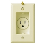 P&S S3713-I RECP RECESSED 15A/125V IV W/P