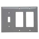 P&S SP1262-GRY SMOOTH WP 1G TOG 2G SPLEX GRY