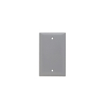 P&S SP13-GRY PLATE PLASTIC 1G BLNK W/OUT LI