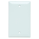 P&S SP13-W PLATE PLASTIC 1G BLNK W/OUT LI