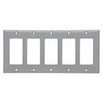 P&S SP265-GRY SMOOTH WALL PLATE 5 GANG SIERRA