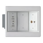 P&S TV3W-TVSSW RECESSED TV BOX 3G TVSS WH