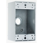 P&S WPB23-W WP BOX 1G 3 HOLE 1/2 WHITE